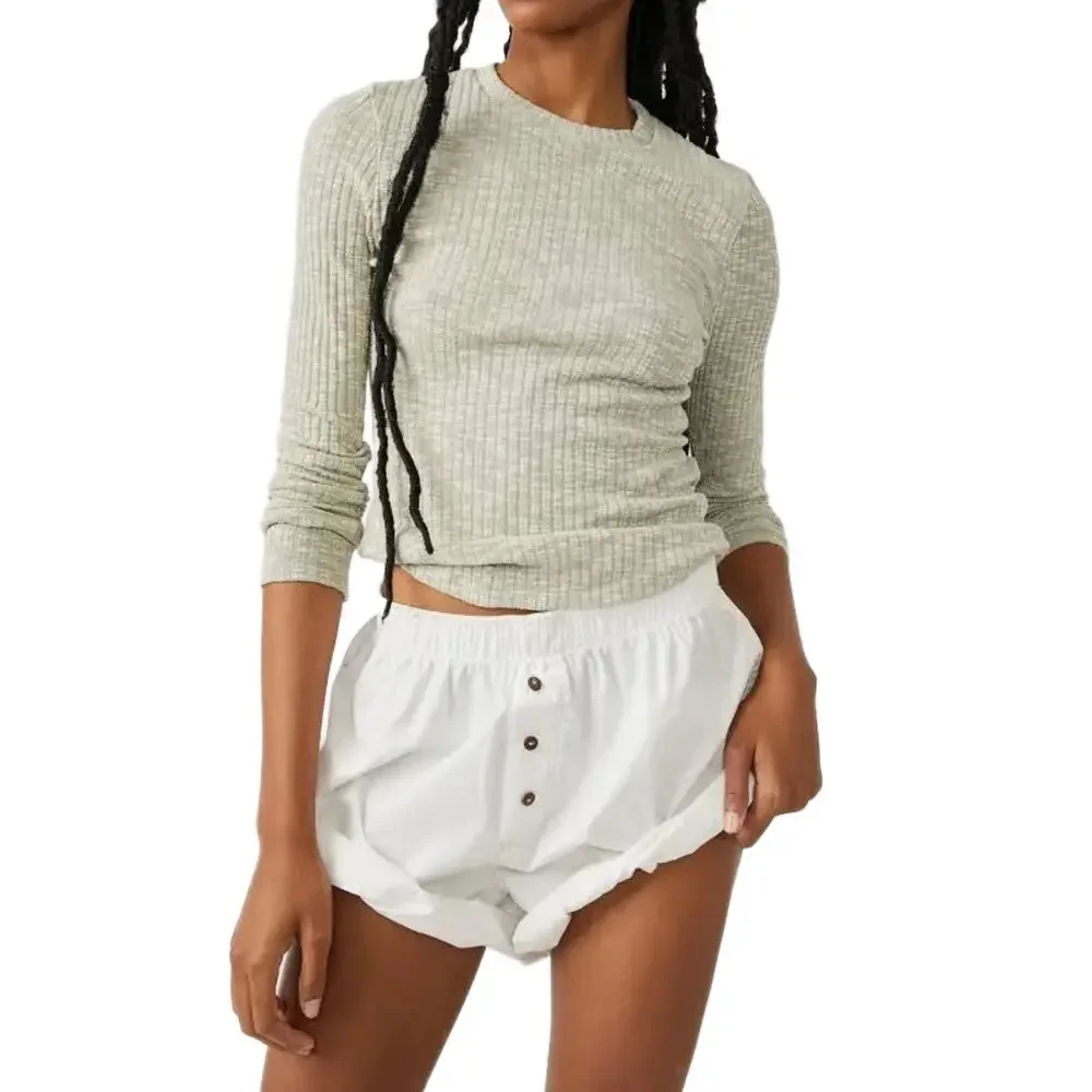 NWT Intimately Free People Aura Layering Top Semi Sheer Long Sleeve Small